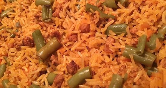 طرز تهیه لوبیا پلو شیرازی خوشمزه و مجلسی دمی با گوشت
