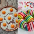 طرز تهیه ژله تخم مرغی نیمرو و ژله تخم مرغی رنگارنگ خوشرنگ