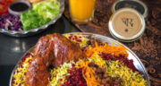 طرز تهیه پلو هفت رنگ مجلسی با مرغ برای چهارشنبه سوری