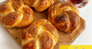 طرز تهیه نان آچما خوشمزه و ساده ترکیه با ارده به روش سنتی