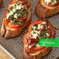 طرز تهیه بروسکتا یا بروشتا گوجه ساده و خوشمزه به روش ایتالیایی اصل