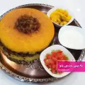 طرز تهیه ته چین عدس پلو خوشمزه و مجلسی با گوشت و مرغ
