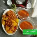 طرز تهیه آبگوشت فلفل همدان خوشمزه با گوجه مرحله به مرحله
