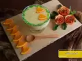 طرز تهیه فرنی پرتقالی ساده و خوشمزه با آرد برنج و آب پرتقال