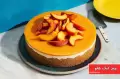 طرز تهیه چیز کیک هلو با ژله و بیسکویت پتی بور ساده و خوشمزه