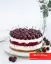 طرز تهیه چیز کیک آلبالو یخچالی با پنیر ماسکارپونه و بیسکویت پتی بور