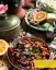 طرز تهیه لوبیا کباب رشتی لذیذ و مجلسی با کباب چنجه و لوبیا چیتی