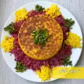 طرز تهیه ته چین آلبالو ساده و مجلسی با مرغ مرحله به مرحله