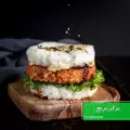 طرز تهیه برگر برنج یا رایس برگر ساده و خوشمزه با گوشت چرخ کرده