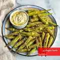 طرز تهیه بامیه سوخاری خوشمزه و آسان همراه با سس مخصوص