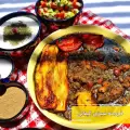 طرز تهیه قورمه سبزی گیلانی با مرغ و بادمجان و لوبیا چشم بلبلی