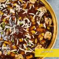 طرز تهیه حلوا بحرینی ساده و لذیذ با نشاسته گل به شکل مسقطی