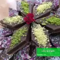 طرز تهیه حلوا دو رنگ مجلسی و آسان با پودر قند و پودر کاکائو