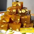 طرز تهیه حلوا مسقطی لاری ساده و خوش طعم و کشدار با نشاسته