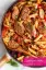 طرز تهیه پاستا با سوسیس دودی و پنیر پیتزا با قارچ به روش رستورانی