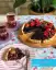 طرز تهیه تارت انار و شکلات بدون فر برای شب یلدا با بیسکویت