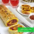 طرز تهیه رولت سیب زمینی ساده با گوشت و پنیر خوشمزه و مجلسی