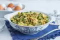 طرز تهیه نرگسی لوبیا سبز ساده، سبک و لذیذ مرحله به مرحله