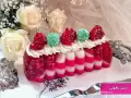طرز تهیه دسر انار یاقوتی ساده و آسان به صورت قالبی با ژله و خامه صبحانه