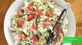 طرز تهیه سالاد بلغاری بسیار ساده و مجلسی و خوش طعم با مرغ و لوبیا چیتی