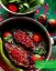 طرز تهیه بادمجان ناردونی خوش طعم و شیک و مجلسی با رب انار