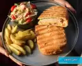 طرز تهیه پنینی ژامبون خوشمزه و فوری با ساندویچ ساز و در تابه