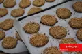 طرز تهیه کوکی کنجدی با 3 قلم مواد خوشمزه و فوری با فر و بدون فر