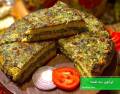 طرز تهیه کوکوی سه طبقه مجلسی و ساده به روشی آسان در تابه + ویدیو