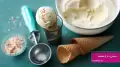 طرز تهیه بستنی در 5 دقیقه بدون خامه و ثعلب با دو قلم مواد + ویدیو