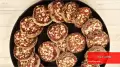 طرز تهیه رولت خرما ساده و فوری با بیسکویت و گردو ویژه افطار + ویدیو