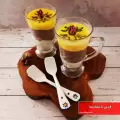 طرز تهیه فرنی با نشاسته و شیر خوشمزه و مقوی سه رنگ + نکات مهم