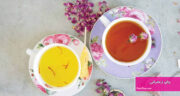 طرز تهیه چای زعفرانی ساده و مجلسی و مقوی با نبات به روشی ساده