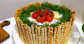 طرز تهیه کیک سالاد الویه با نان تست شیک و ساده برای پذیرایی + فیلم