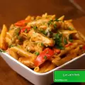 طرز تهیه پاستا بدون مرغ و گوشت ساده وخوشمزه و کم هزینه با شیر
