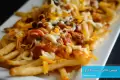 طرز تهیه چیپس خلالی با سس قارچ و پنیر بسیار خوشمزه و راحت