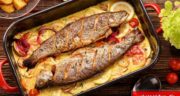 طرز تهیه ماهی سرخ شده در فر لذیذ و سالم بدون روغن و فویل