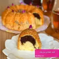 طرز تهیه کیک کنجدی دو رنگ پنبه ای و لطیف با فر و بدون فر برای عصرانه