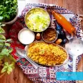 طرز تهیه کلم پلو با مرغ ریش ریش خوشمزه و مجلسی مرحله به مرحله