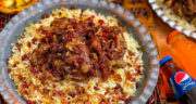 طرز تهیه لای پلو قشقایی سنتی ایرانی بسیار لذیذ و خوشمزه با گوشت