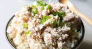طرز تهیه تن ماهی با برنج سفید و گوجه فرنگی خیلی سریع و آسان و خوشمزه در خانه
