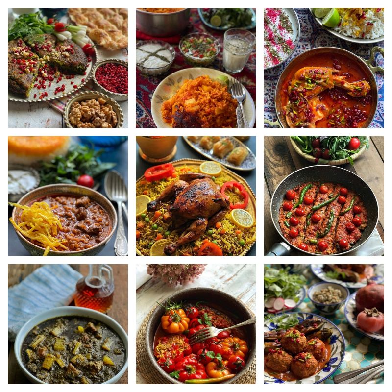 لیست غذا های ایرانی برای ناهار