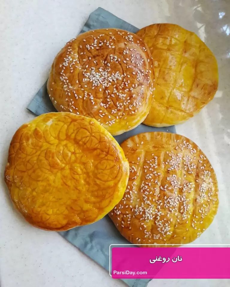 طرز تهیه نان روغنی تابه ای نرم و خوشمره و ساده با خمیر مایه