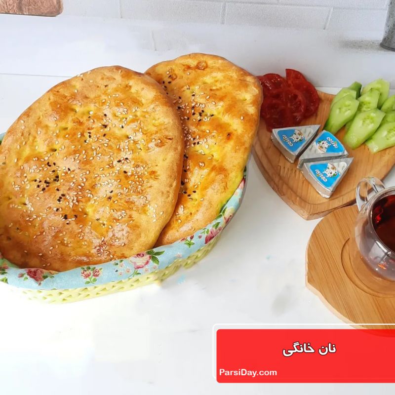 طرز تهیه نان خانگی مناسب افطار ساده و خوشمزه و نرم با خمیر مایه