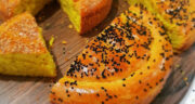 طرز تهیه نان کماج مازندرانی تابه ای بدون همزن برقی در نیم ساعت به روش سنتی