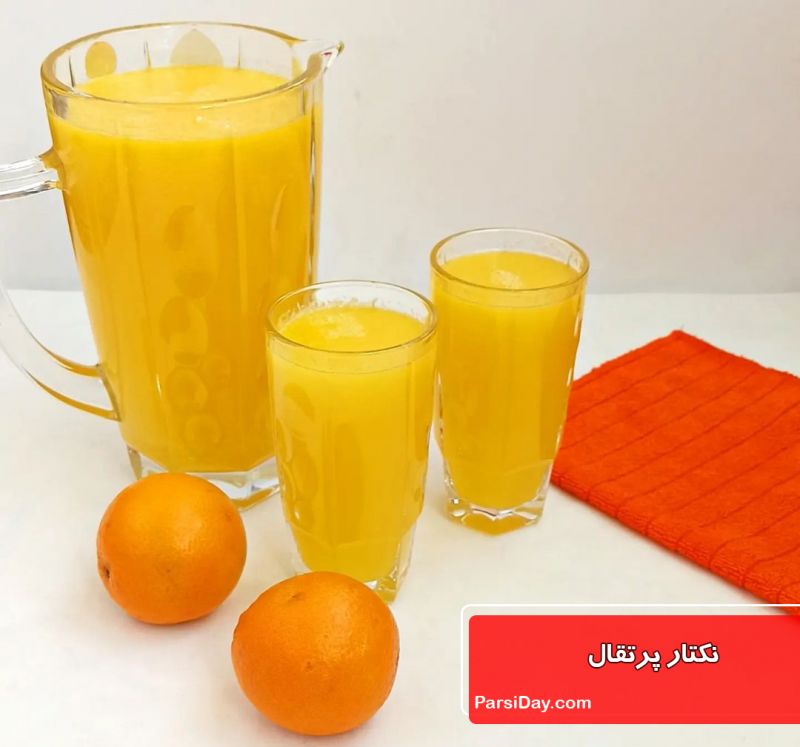 طرز تهیه نکتار پرتقال 