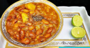 طرز تهیه خوراک لوبیا چیتی و قارچ رژیمی بدون روغن برای لاغری