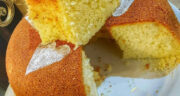 طرز تهیه کیک پرتقالی قابلمه ای ساده و راحت بدون شیر و ماست