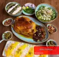 طرز تهیه مرغ شکم پر شمالی با رب انار لذیذ و مجلسی در فر و قابلمه