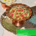 طرز تهیه پاستیل رولتی خانگی با سه رنگ برای شب یلدا