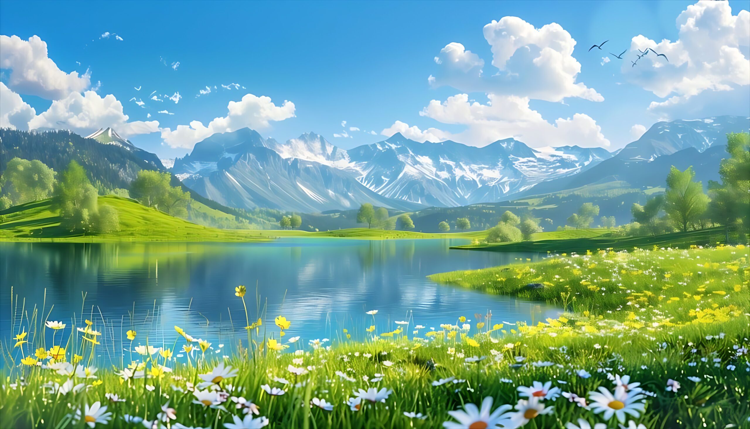 تصویر زمینه طبیعت سه بعدی